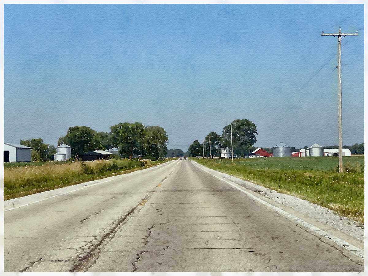 Back Road, Illinois by Anne M Bray 