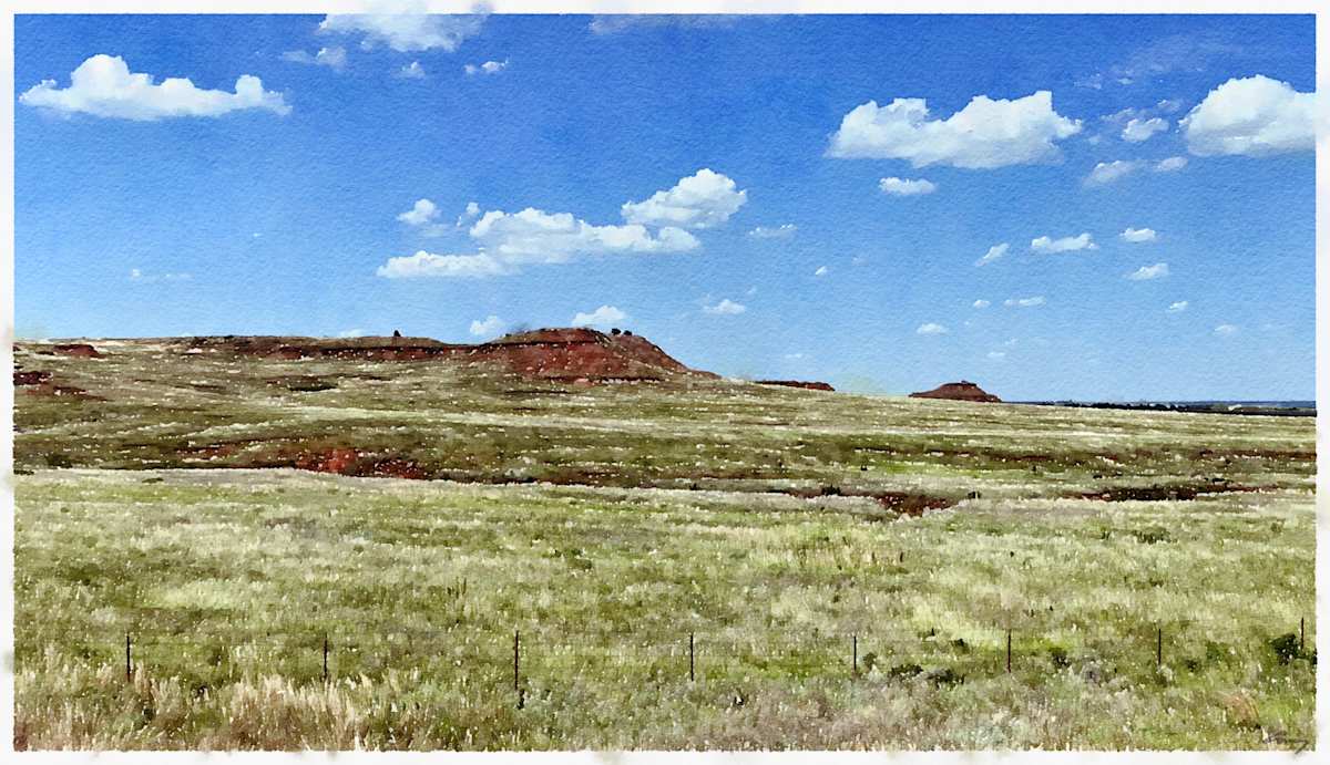 Buttes, Kansas by Anne M Bray 