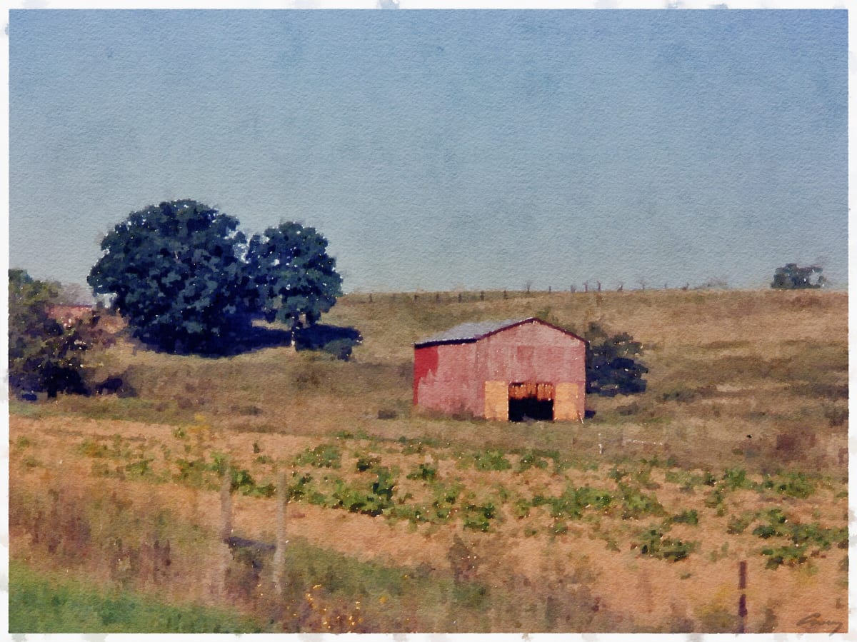 Tobacco Barn, Kentucky by Anne M Bray 