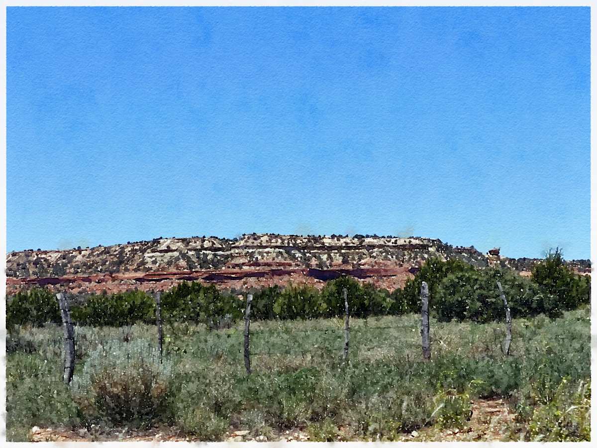 New Mexico Mesa by Anne M Bray 