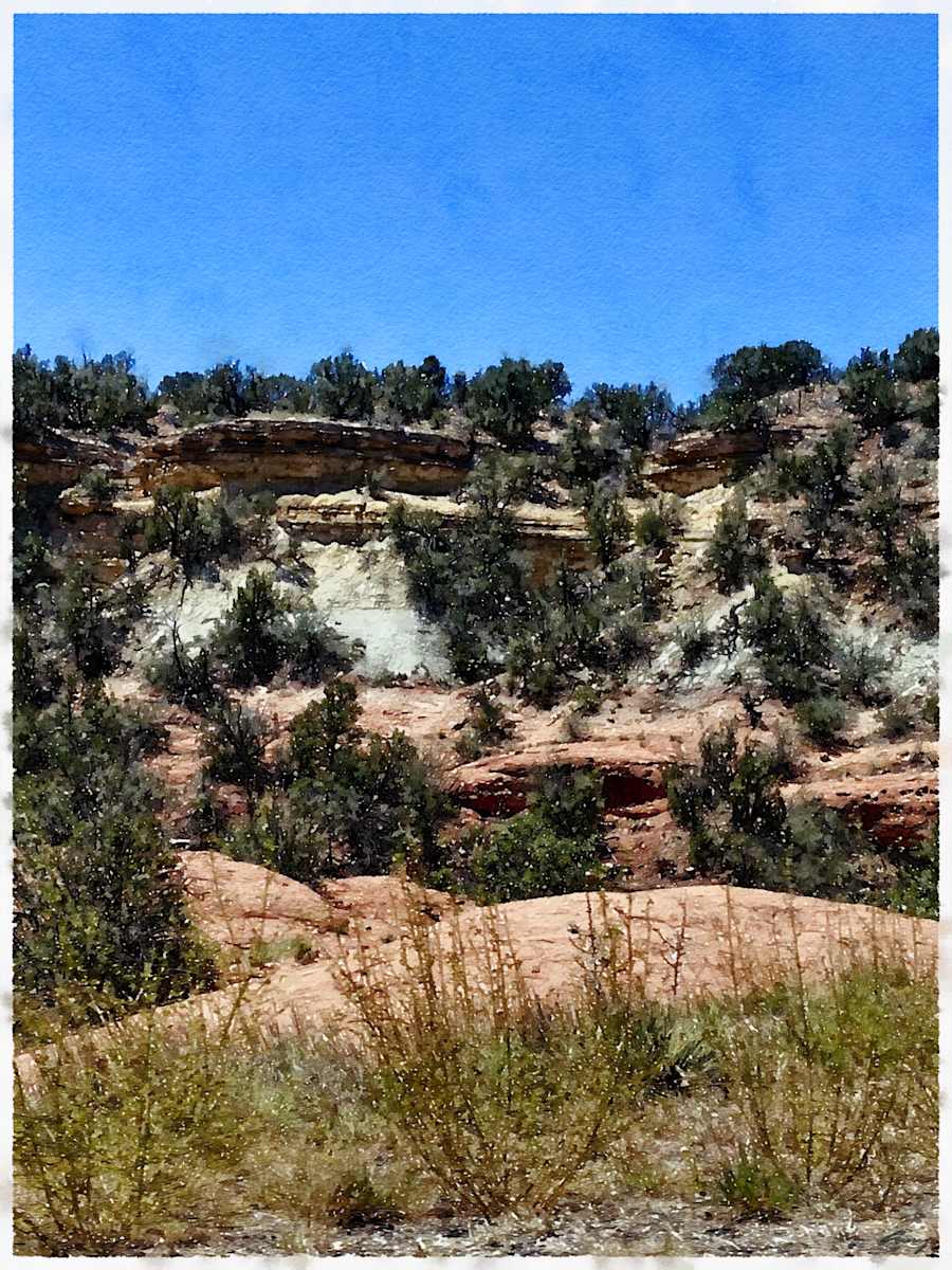 Cliffside New Mexico by Anne M Bray 
