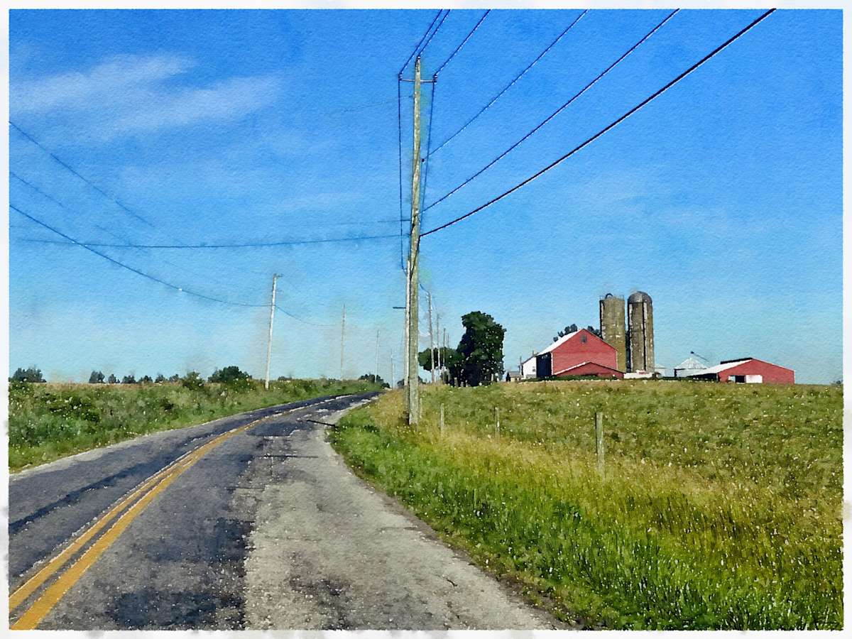 Red Barn, Dalton, Ohio by Anne M Bray 