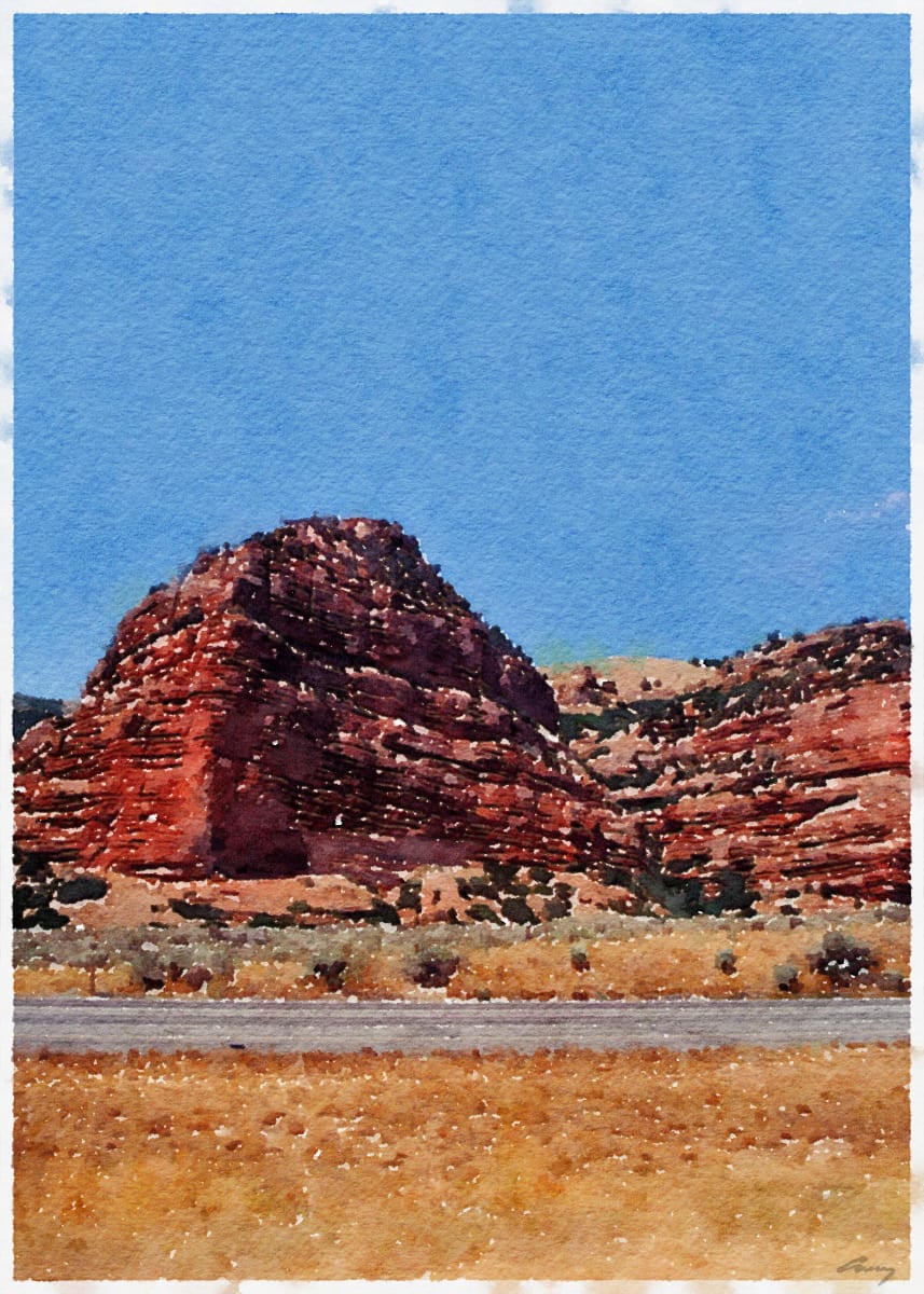 Red Cliffs, Utah by Anne M Bray 