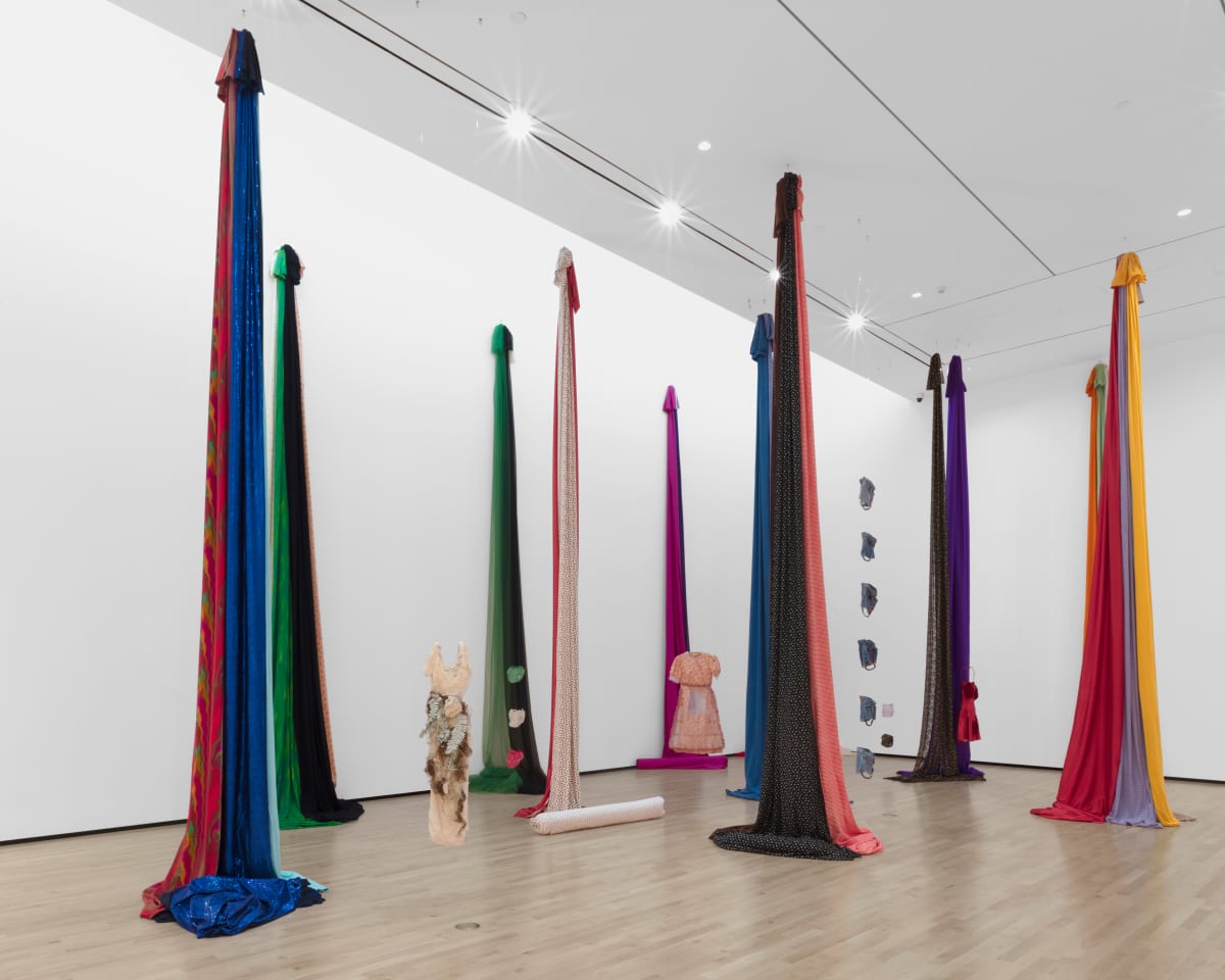 Fibra y Furia by Celia Álvarez Muñoz  Image: Celia Álvarez Muñoz, Fibra y Furia,1997. Artist designed garments and fabric. Courtesy of the artist. Photography: Daniel Lang