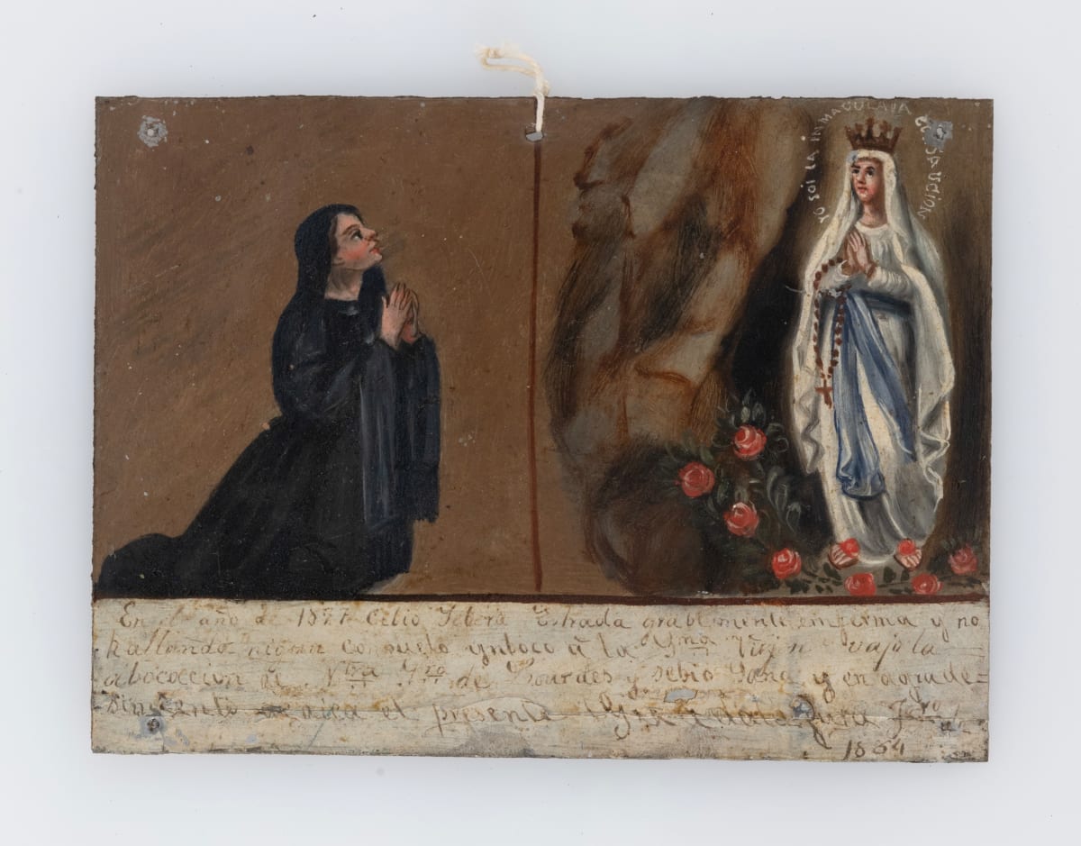 Ex-Voto: Nuestra Señora de Lourdes, Our Lady of Lourdes by Unknown 