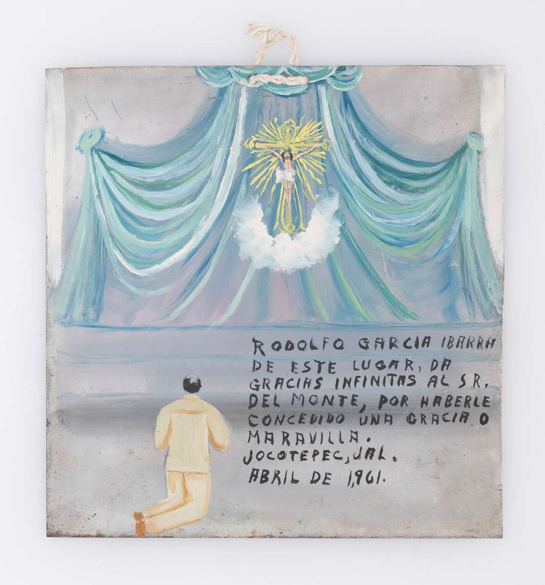 Ex-Voto: El Señor del Monte, Our Lord of the Mountain, 1961 by Unknown 