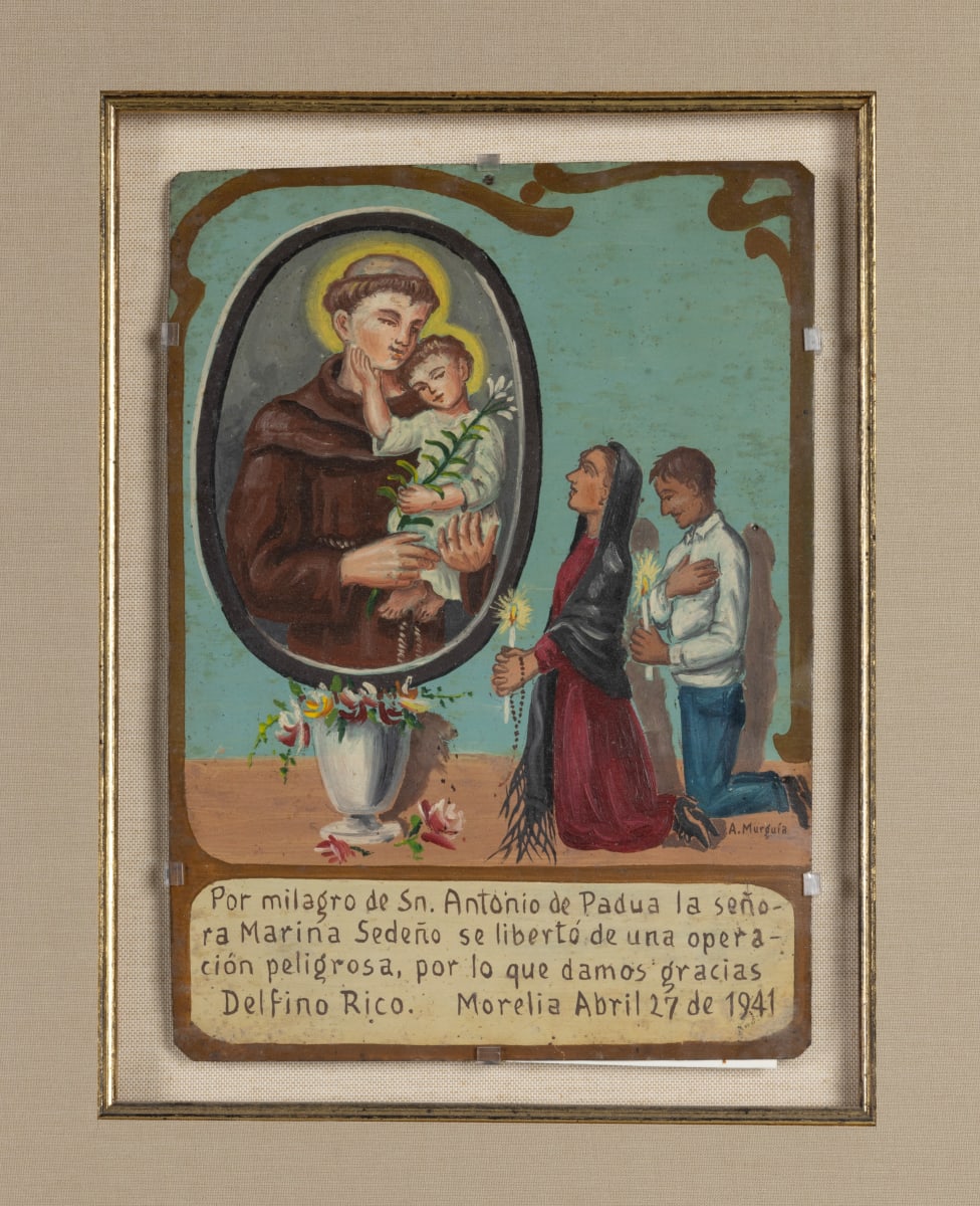 Ex-voto: San Antonia de Padua, Saint Anthony of Padua by A. Murguía 