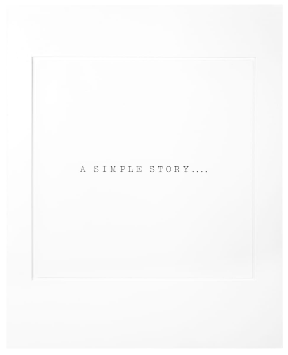 A Simple Story. . . (Title Page from the Juarez Series) by Terry Allen 