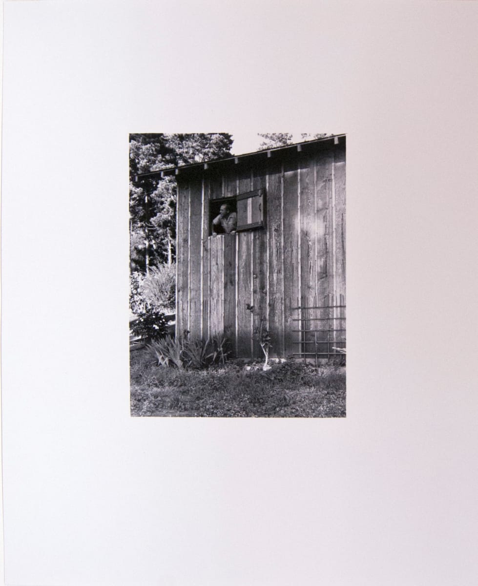 Edward Weston Looking Out of His Darkroom Window, Carmel, CA by Beautmont Newhall 