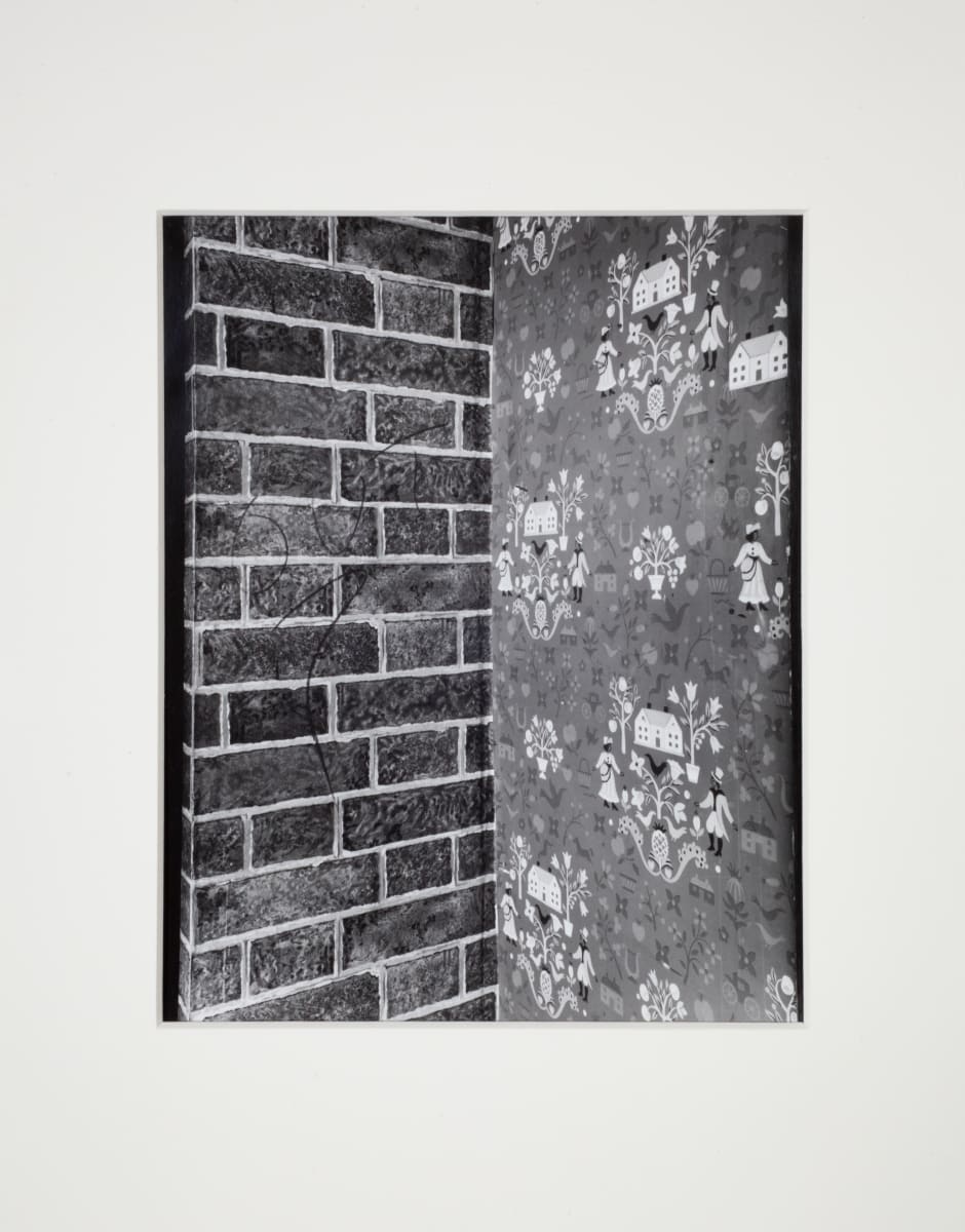 Wall Site (Brick Wall and Wallpaper) by Leland Rice 