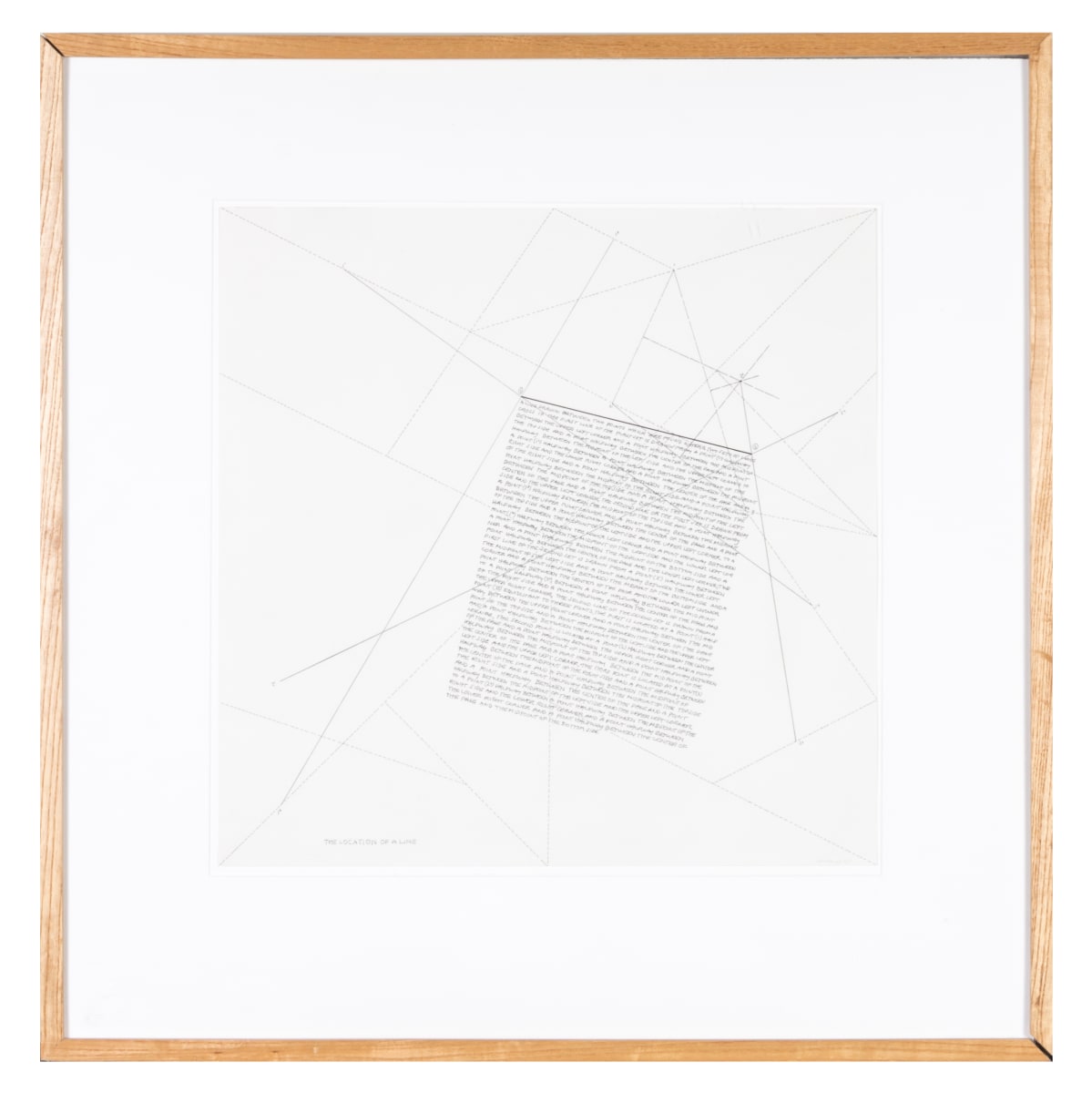 The Location of Lines (set of five etchings) by Sol LeWitt 