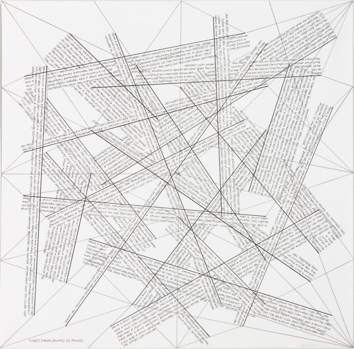 The Location of Lines by Sol LeWitt 