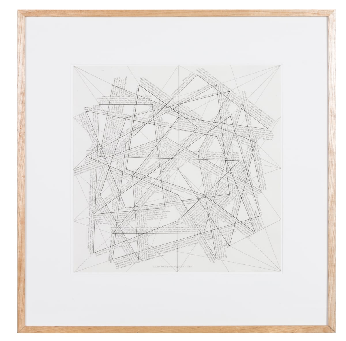 The Location of Lines: Lines from Ends of Lines by Sol LeWitt 