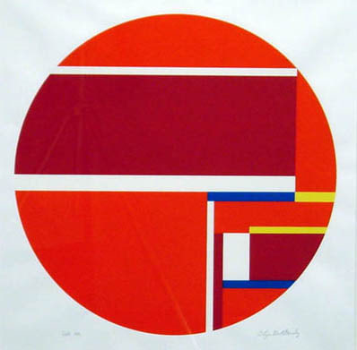 Untitled (Red Circle) by Ilya Bolotowsky 