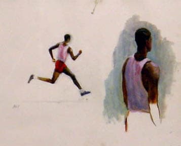 Study Painting - Elston Jones by Michael Hurd 