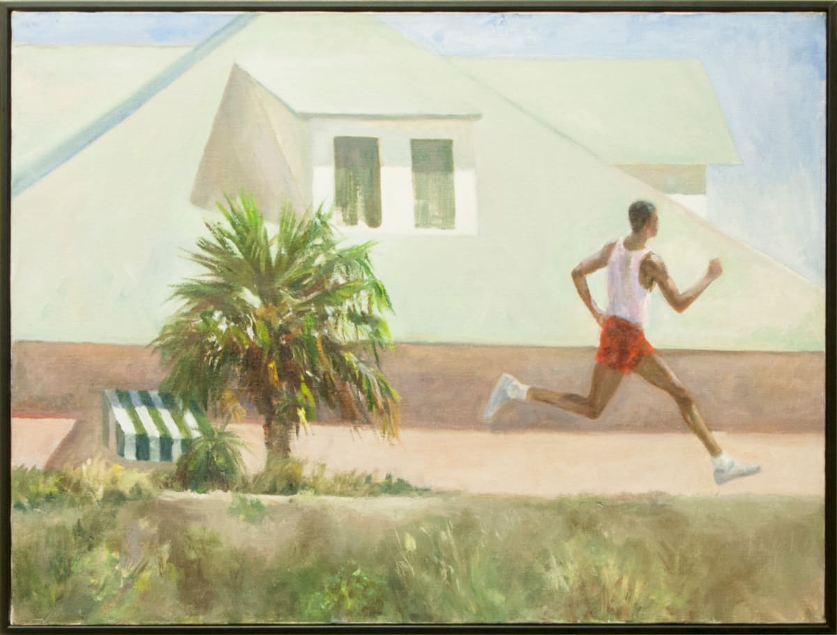 Painting of Elson Jones- Noon Heat by Michael Hurd 