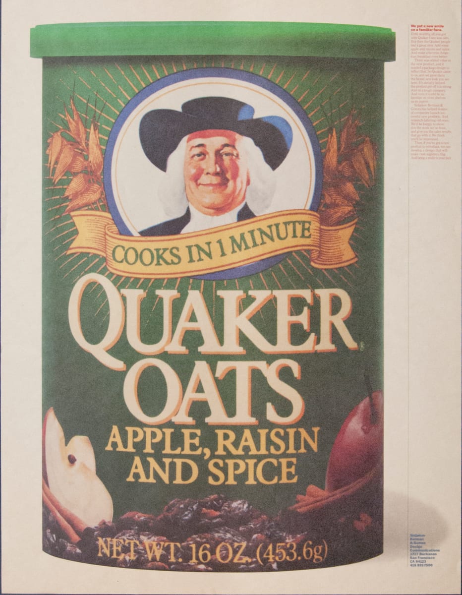 Food Packaging Design-Quaker Oats by Sidjakov, Berman, Gomez 