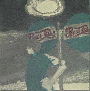 Girl with Pepsi Signs by Bryan Burford 