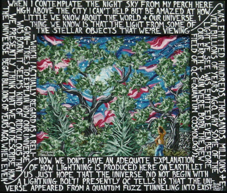 Trees Overlooking the City at Night by Gregory Horndeski 