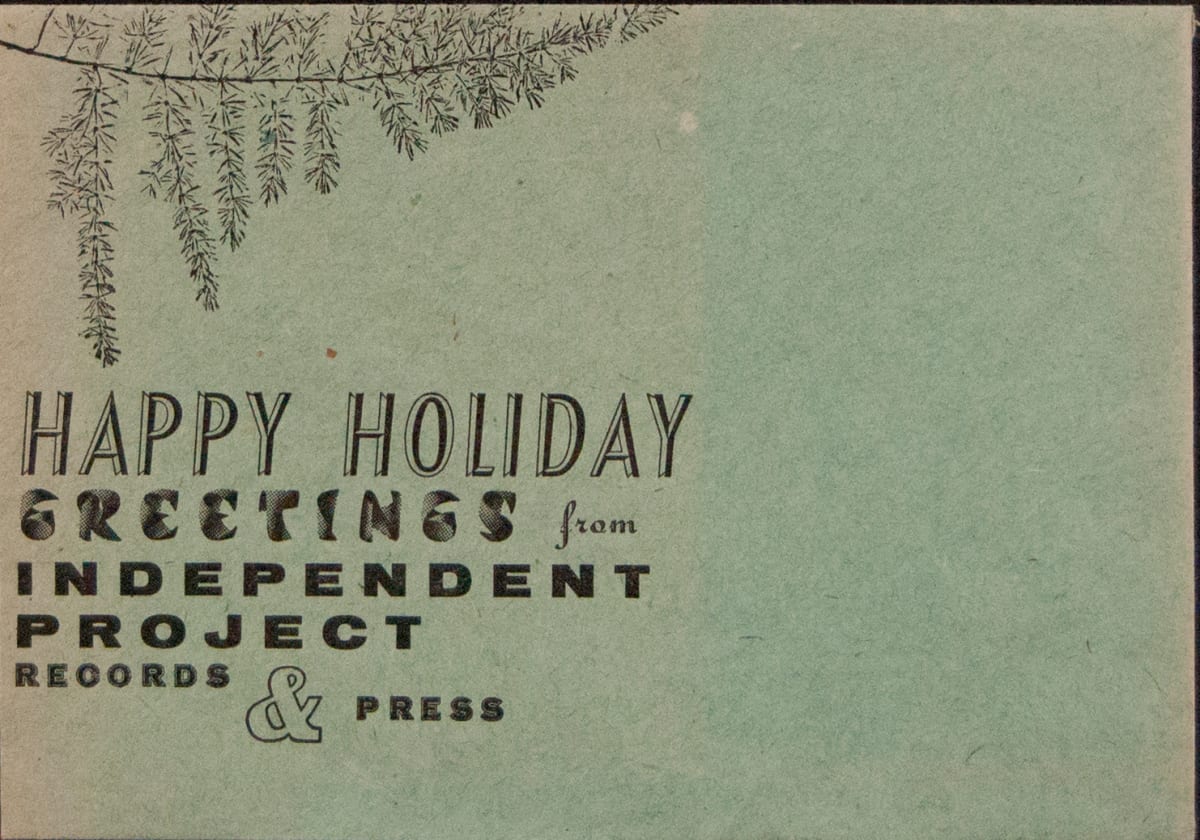Christmas card envelope by Bruce Licher 