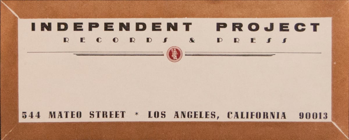 Independent Project Records and Press label by Bruce Licher 