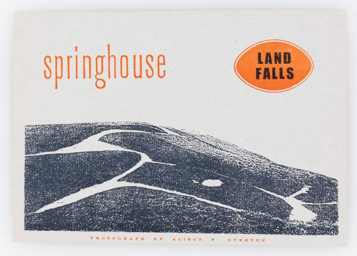 Springhouse Land Falls Postcard by Bruce Licher Allison S. Overton 