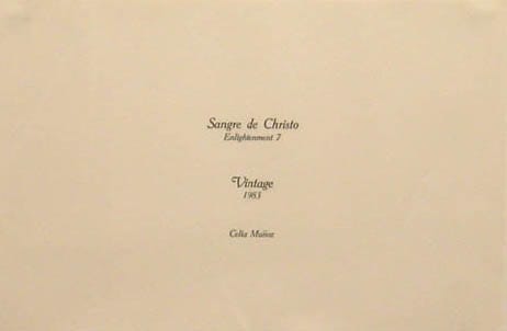 Sangre de Christe- Enlightenment 7 (title piece) by Celia Álvarez Muñoz 
