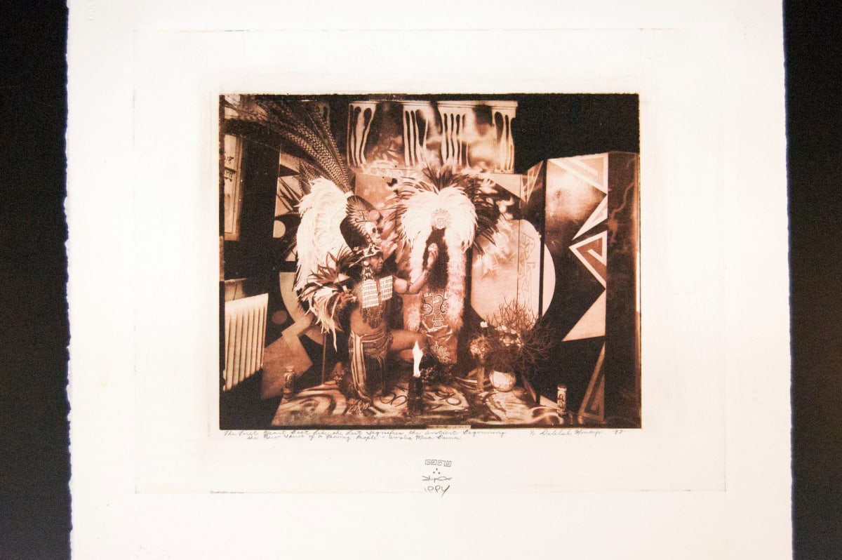 The First Heartbeat Like the Last Signifier of Ancient Beginning the New Spirit of a Growing Purp... by Delilah Montoya 