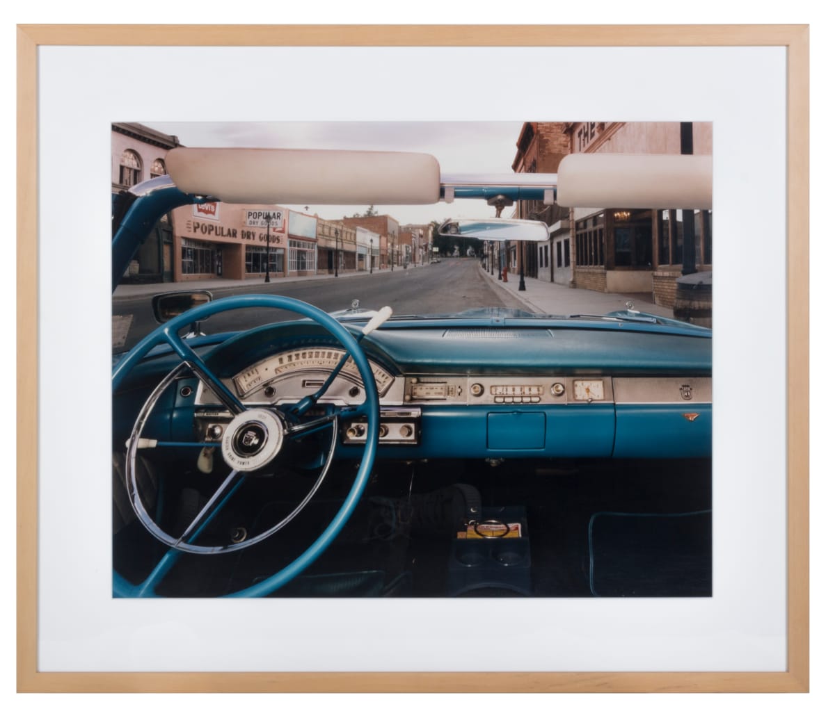 Old Town, Las Vegas, NM Looking West from Albert Gonzales' 1958 Ford Skyliner by Alex Harris 