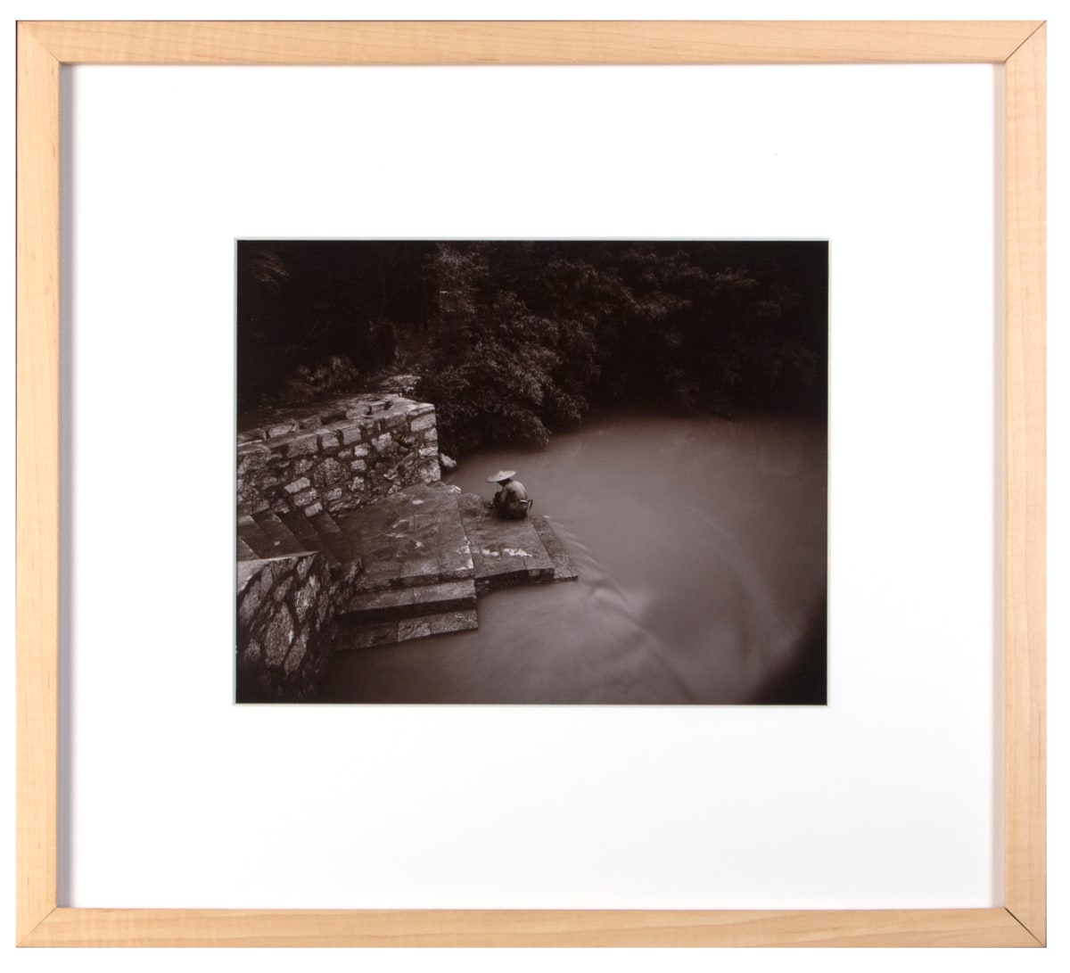 Farmer Washing Spinach, China by Linda Connor 