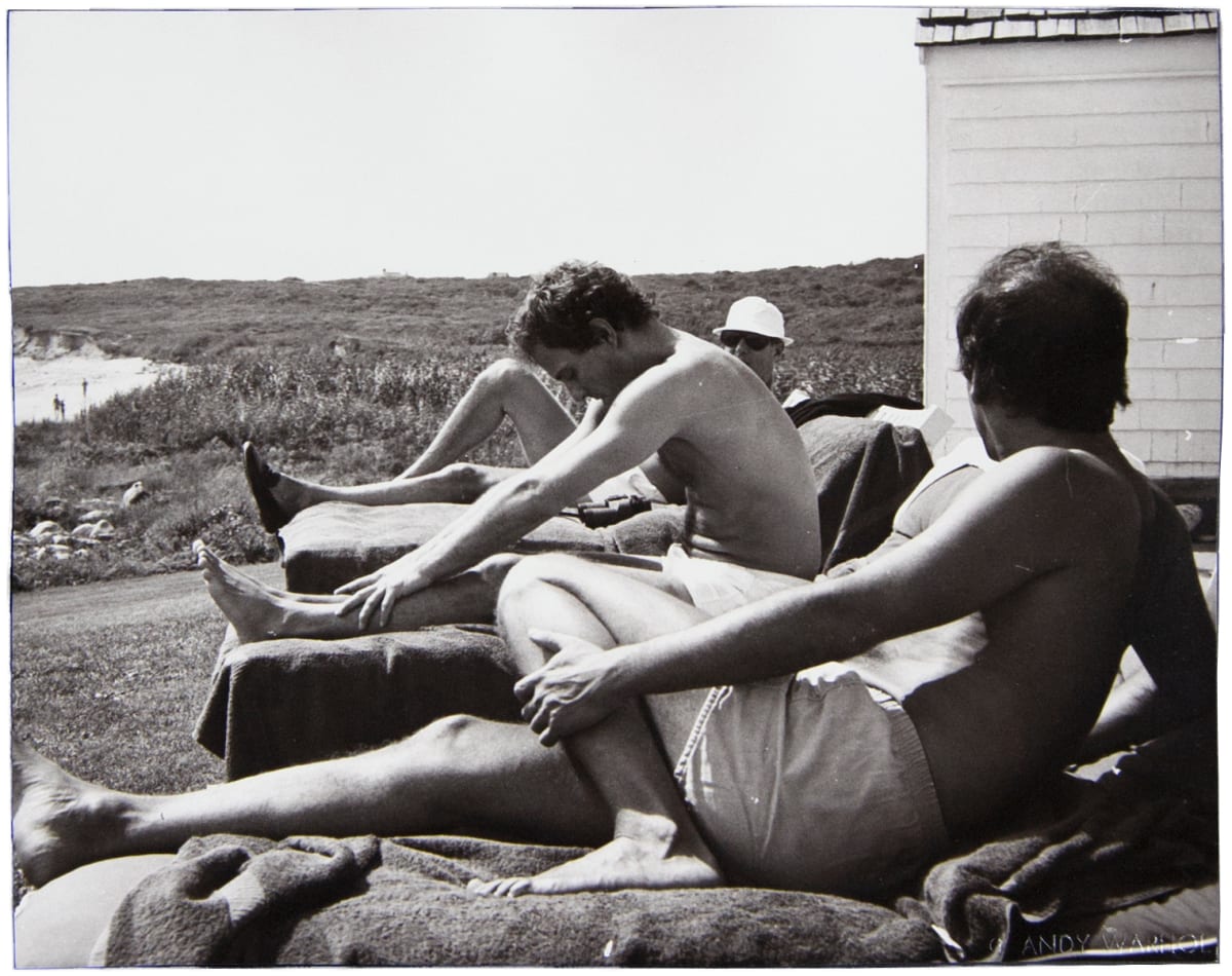 Halston, Steve Rubell and Unidentified Man by Andy Warhol 