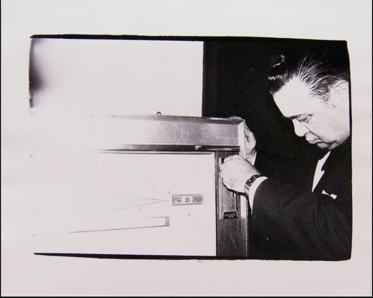 Man at Cigarette Machine by Andy Warhol 