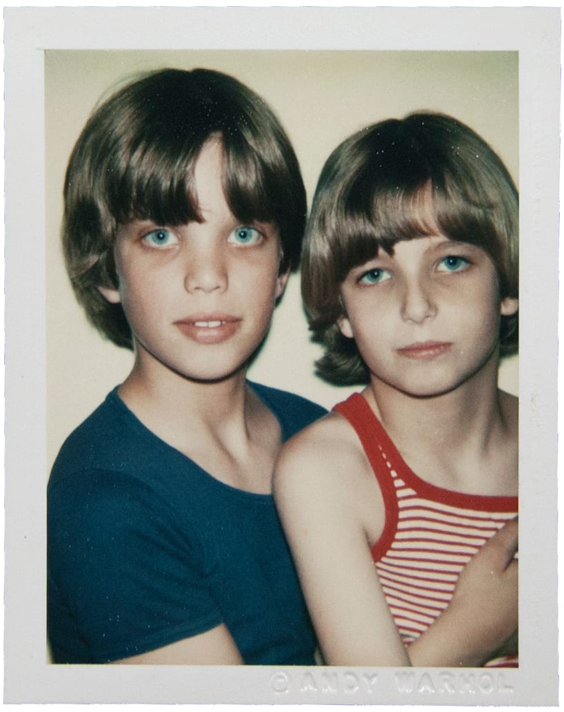 Unidentified Boys (Blue T-shirt and Colored ball) by Andy Warhol 