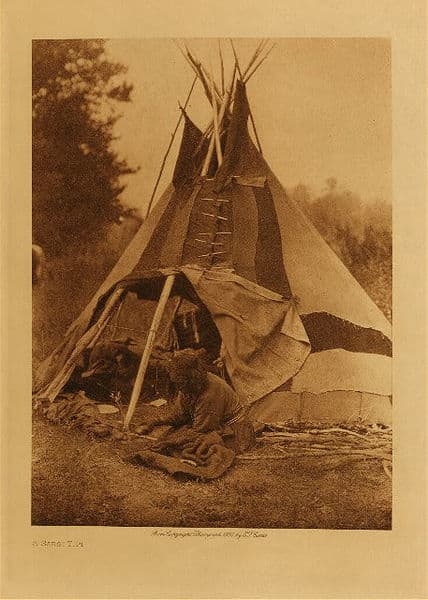 A Sarsi Tipi by Edward Sheriff Curtis 