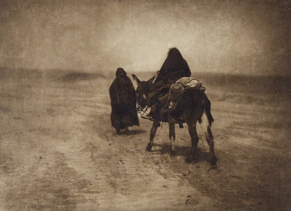 Into the Desert - Navajo by Edward Sheriff Curtis 