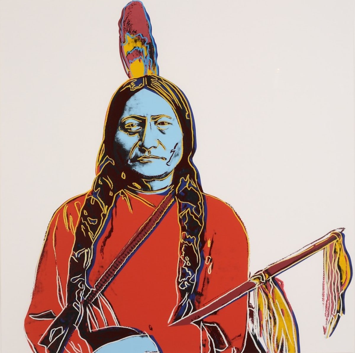 Sitting Bull A70 by Andy Warhol 