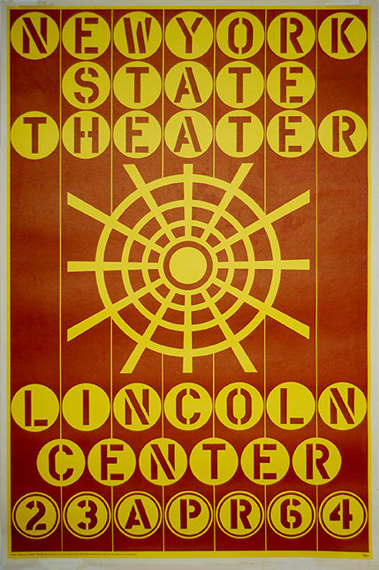 New York State Theater Lincoln Center by Robert Indiana 