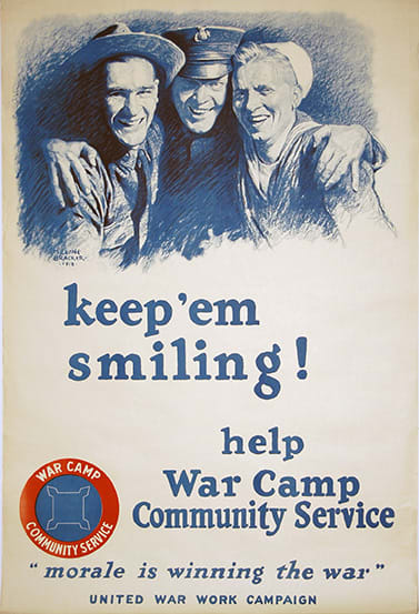 Keep'em Smiling! Help War Camp Community Service by M. Leone Bracker 