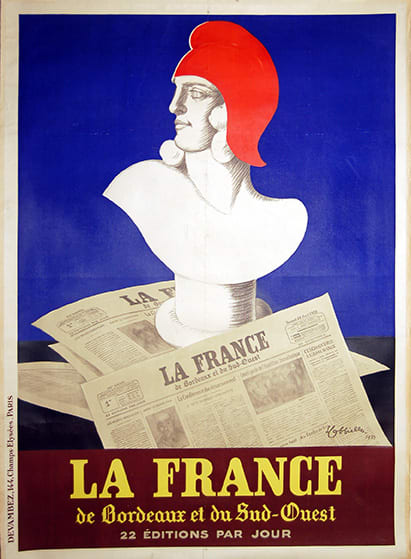 La France de Bordeaux et du Suot Quest by Leonetto Cappiello 