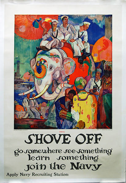 India Shove Off (Sailors on Elephants) by James Daugherty 