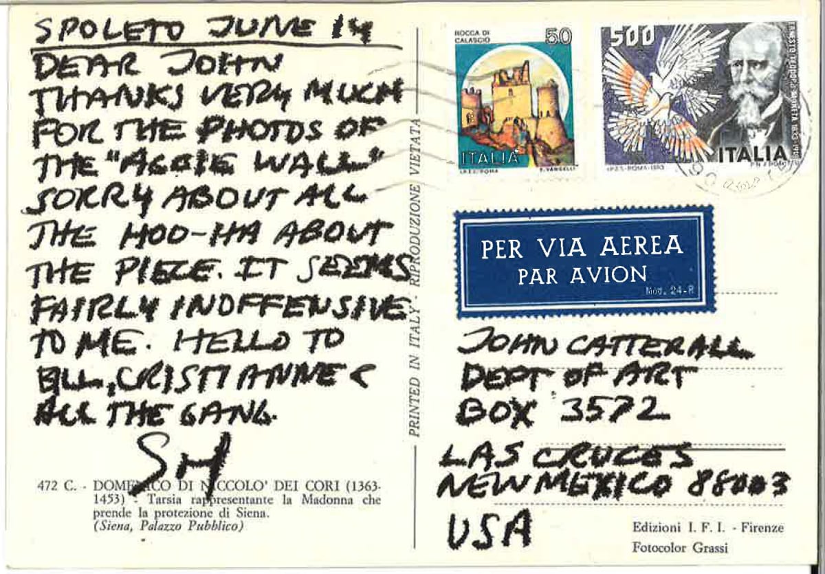 Postcard #4 by Sol LeWitt 