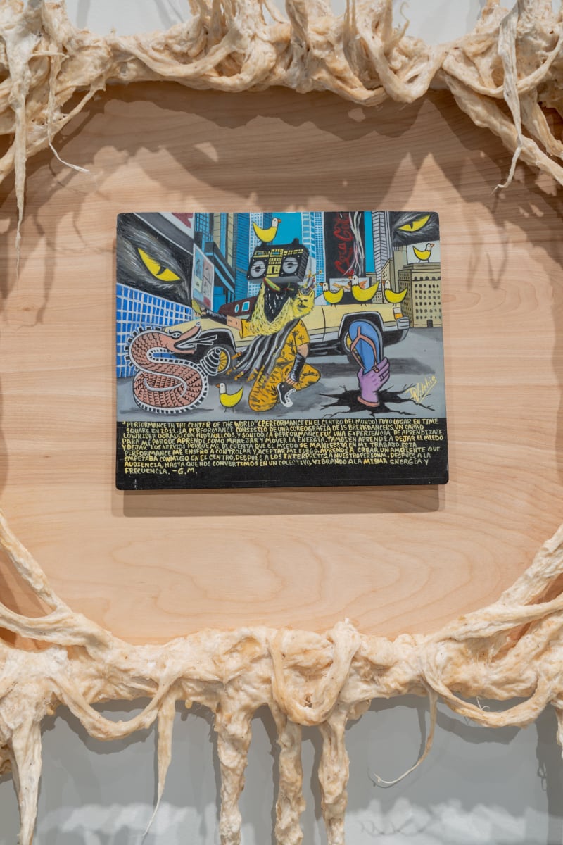 Chancleta Times Square Retablo (Detail View) 1 by Guadalupe Maravilla 