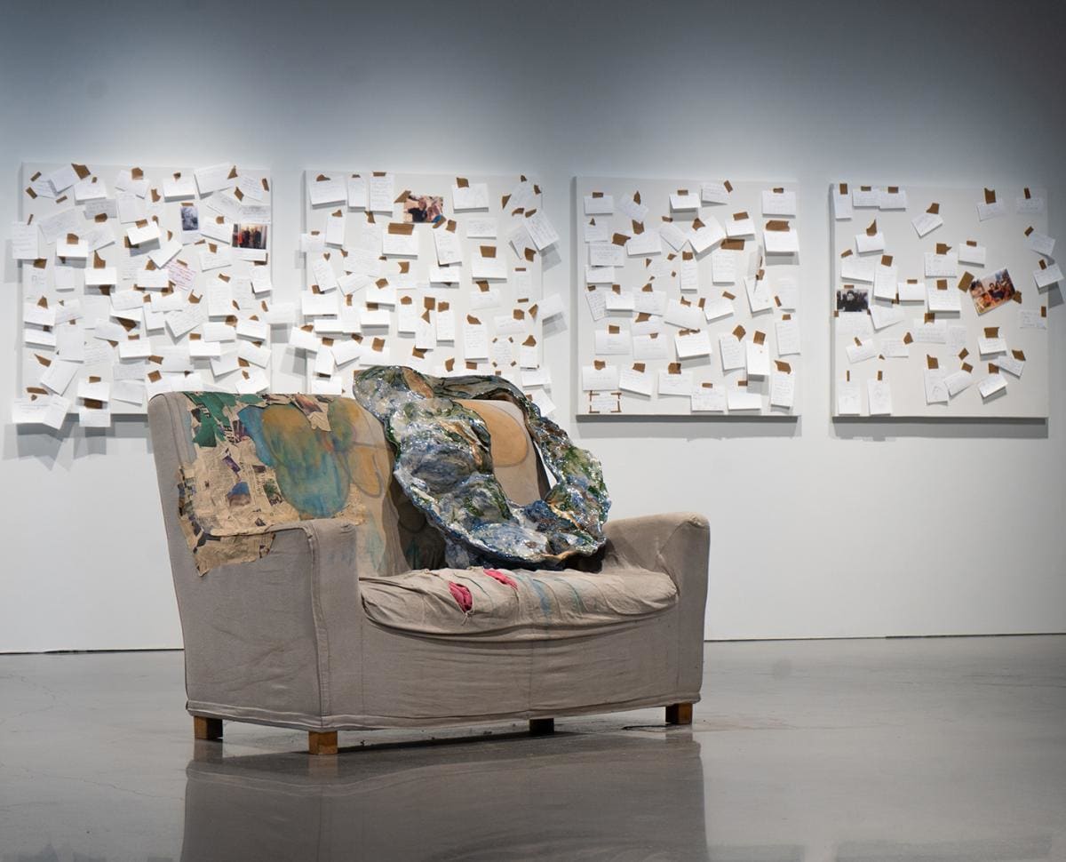 Installation View of Labor: Motherhood & Art in 2020 - Main Contemporary Gallery 17 