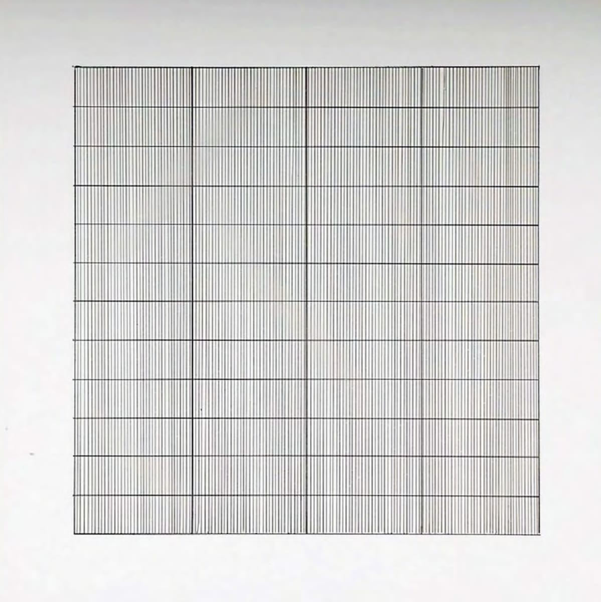 Untitled by Agnes Martin  Image: Agnes Martin, Untitled, Lithograph, 13.75 x 13.75 x 1", 13.75 x 13.75 x 1", 1990. Courtesy of NMSU Permanent Art Collection.