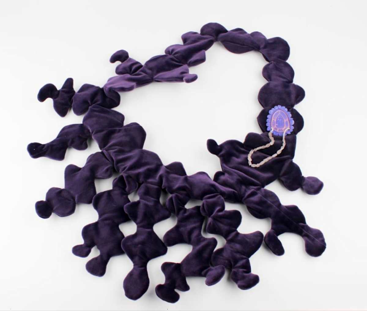 Purple Necklace by Johanna Typaldos 