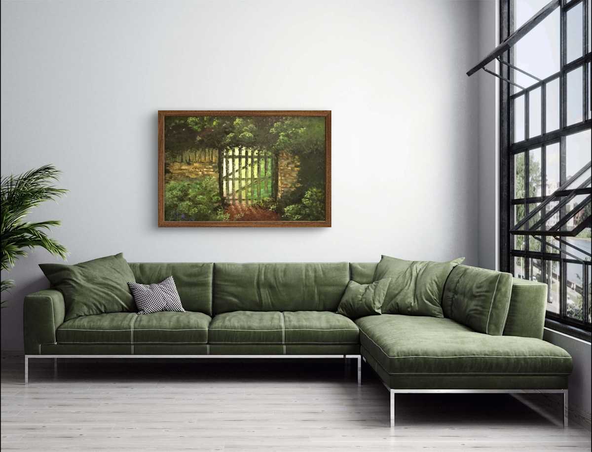 Infiltration by Heather Philp  Image: In the hush of late afternoon, the garden rests in shadow—save for golden fingers of sunlight reaching through the gate, tracing quiet paths of light and memory. 
“Still round the corner there may wait, a new road or a secret gate.” - J.R.R.Tolkien