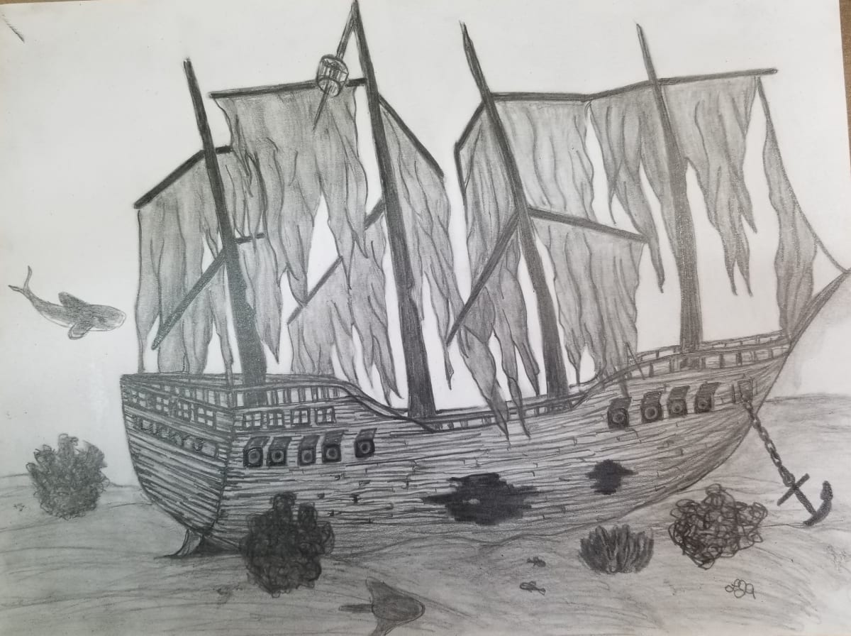shipwreck drawing