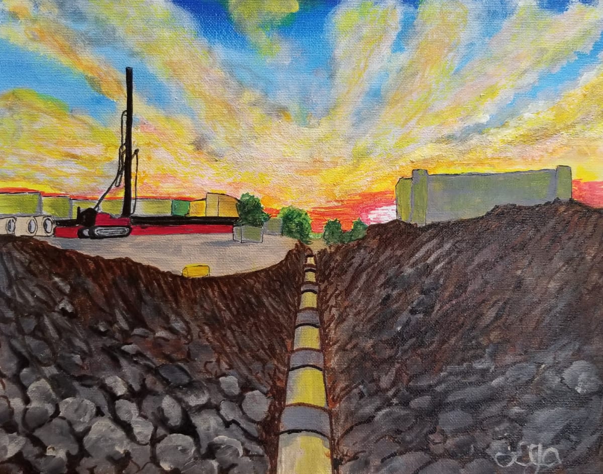 Quitting time by Larry Alexis the junkart dog 