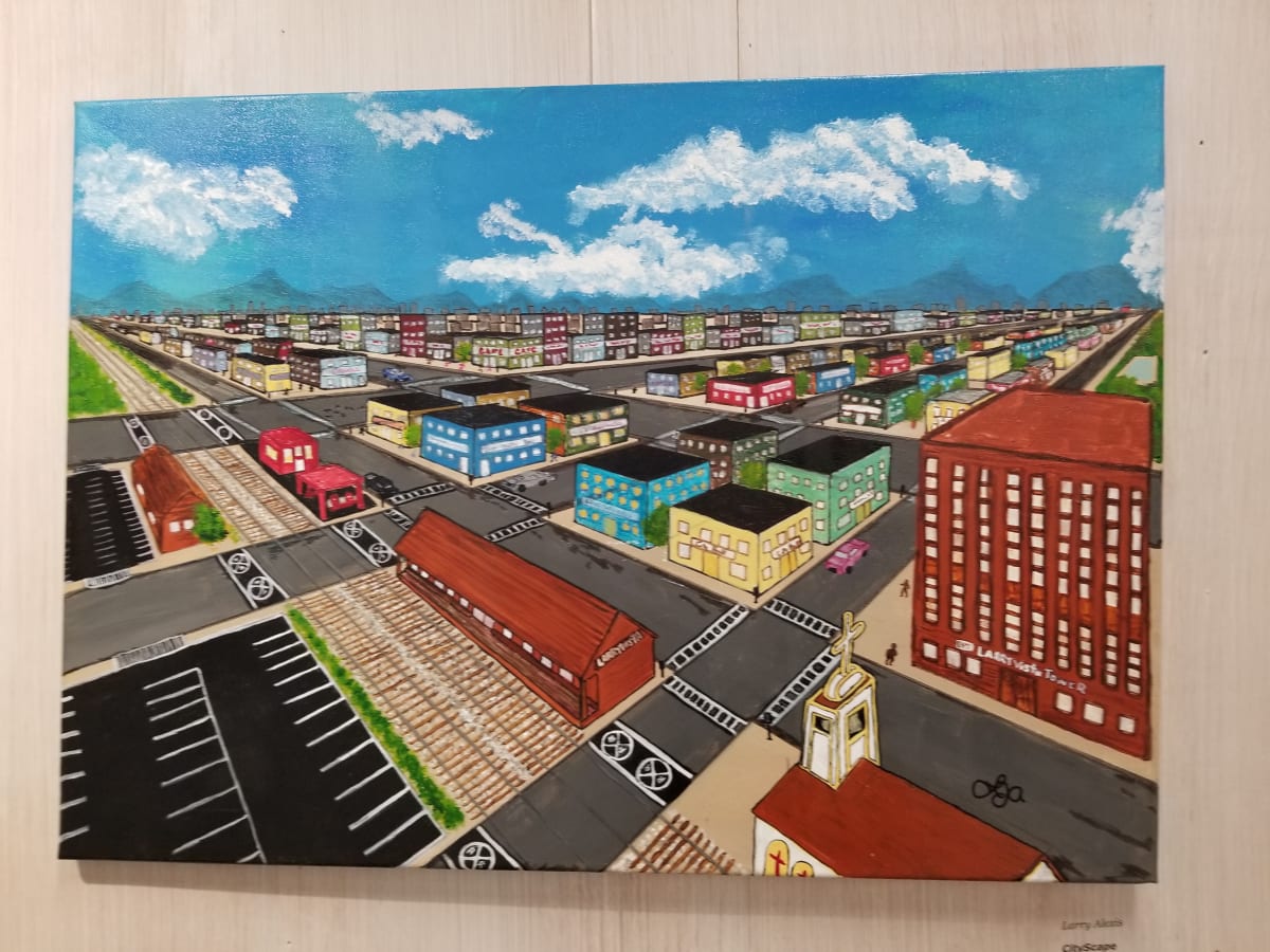 Cityscape by Larry Alexis the junkart dog 