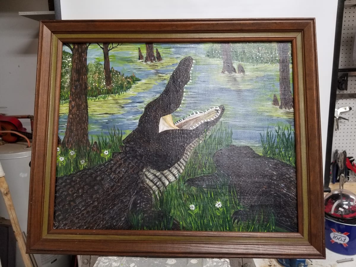 Gator Island by Larry Alexis the junkart dog 